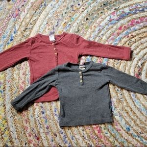 H&M Long Sleeve Henley Shirts